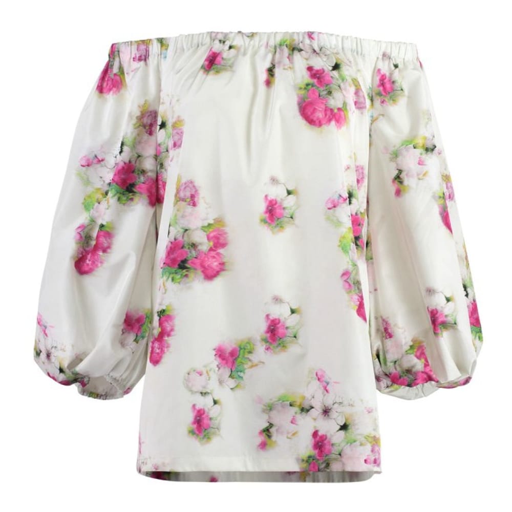 Max mara studio - Blouse à manches longues 'Zigrino Printed' pour Femmes