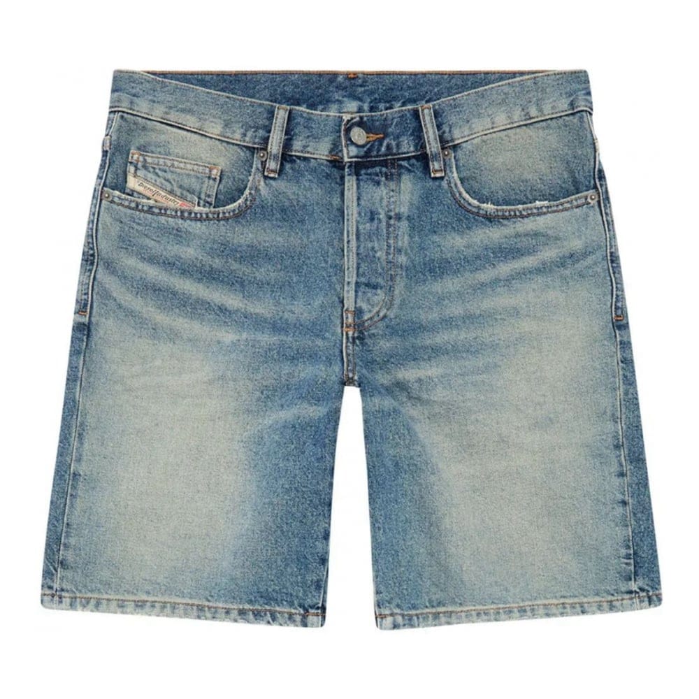 Diesel - Short en jean 'Straight-Leg' pour Hommes