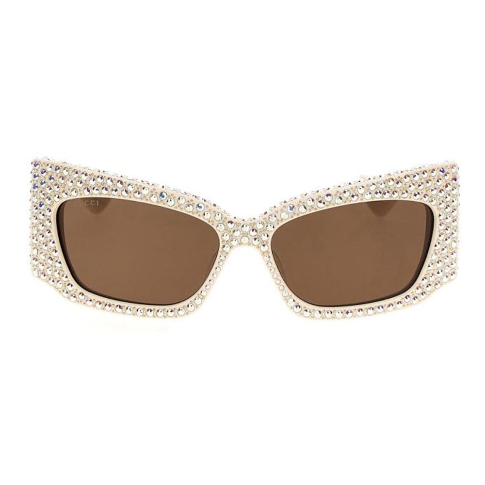 Gucci - Lunettes de soleil 'Geometric Crystal' pour Femmes