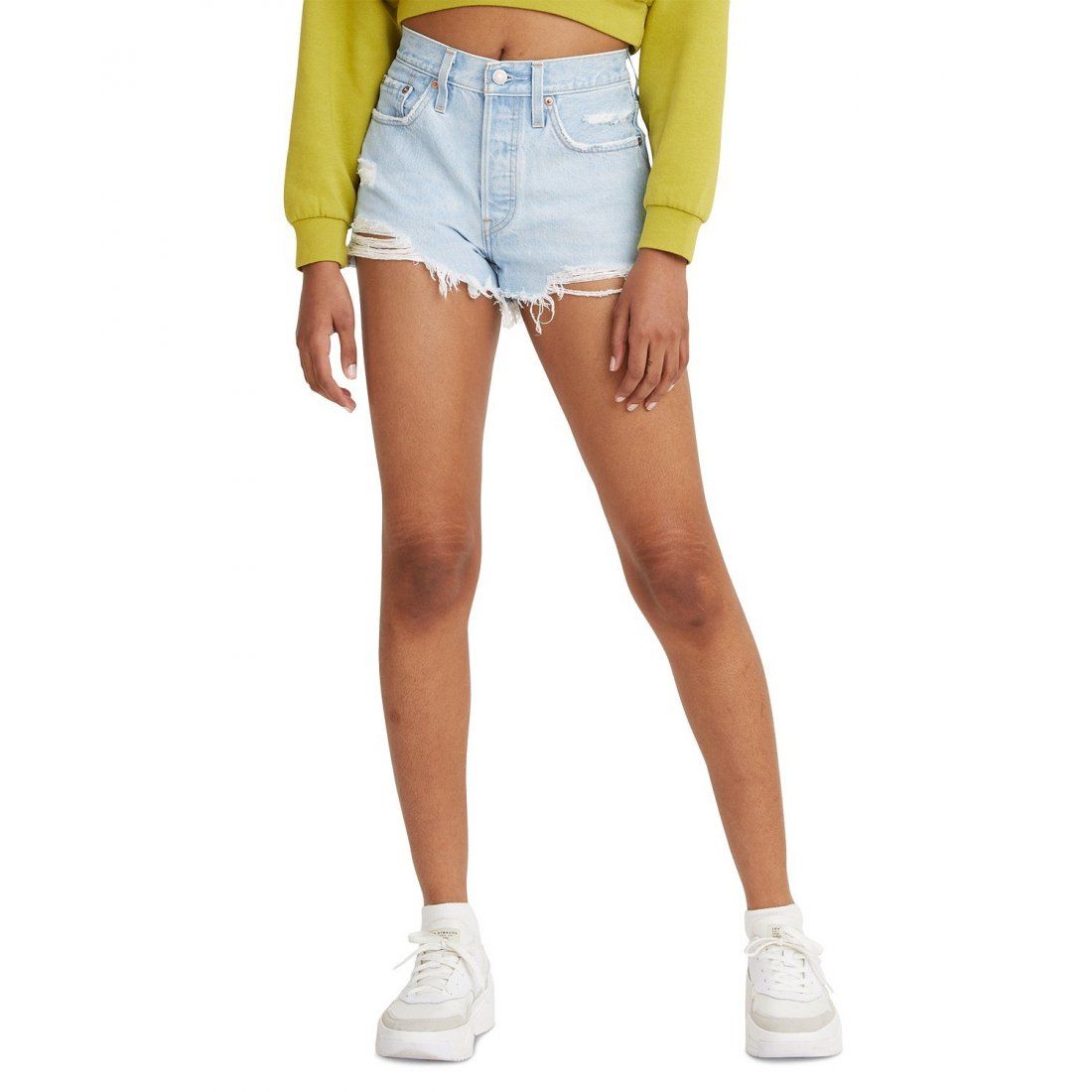 Levi's - Short en jean '501 Button Fly High-Rise' pour Femmes