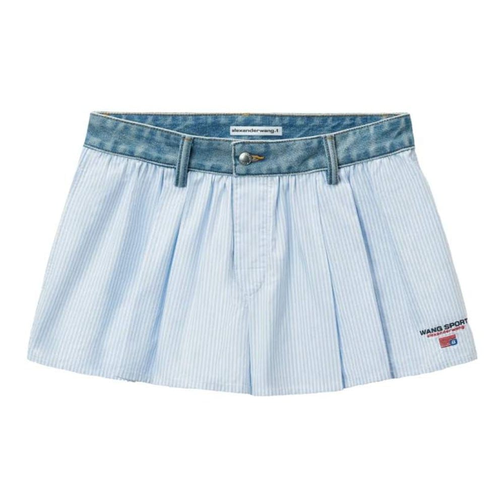 T by alexander wang - Short 'Denim Waist' pour Femmes