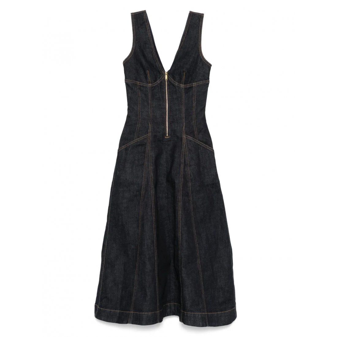 Self portrait - Robe Midi 'Denim' pour Femmes