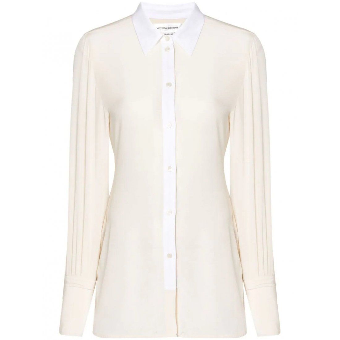 Victoria beckham - Blouse à manches longues 'Contrast Placket' pour Femmes