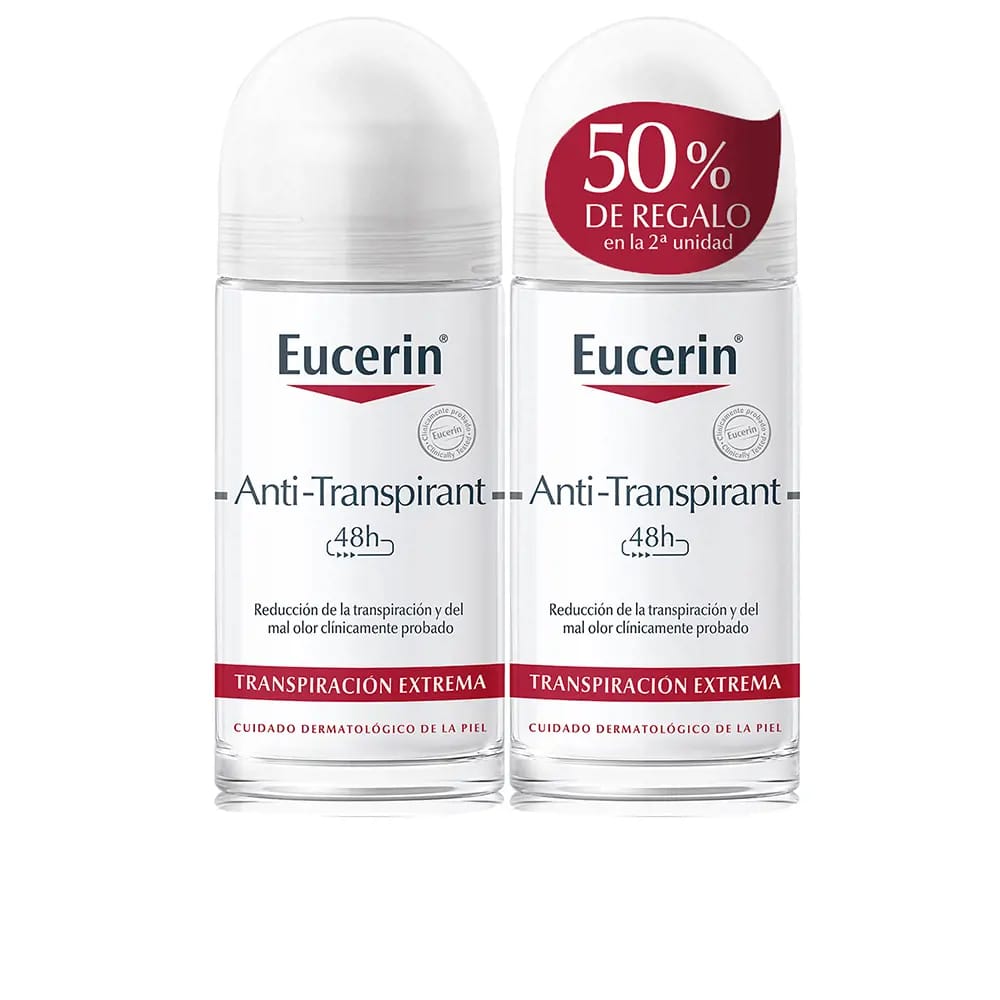 Eucerin - Déodorant Roll On 'Anti-Transpirant' - 50 ml, 2 Pièces