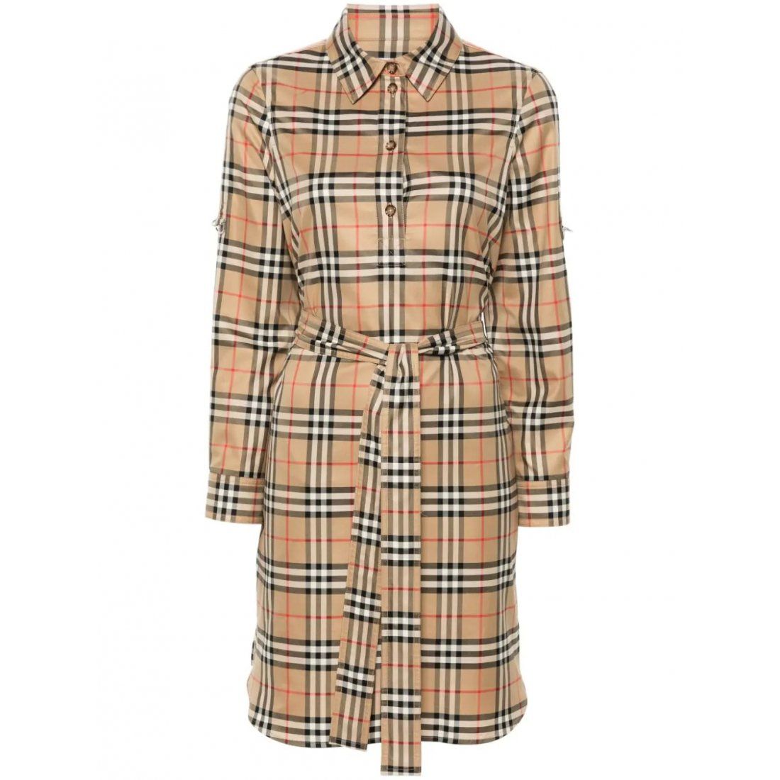 Burberry - Robe chemise 'Vintage Check-Pattern' pour Femmes