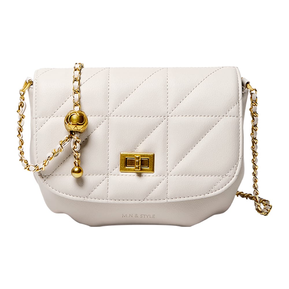 Nalandu - Sac à bandoulière 'Monaco Trendy Triangle Quilted Chain' pour Femmes