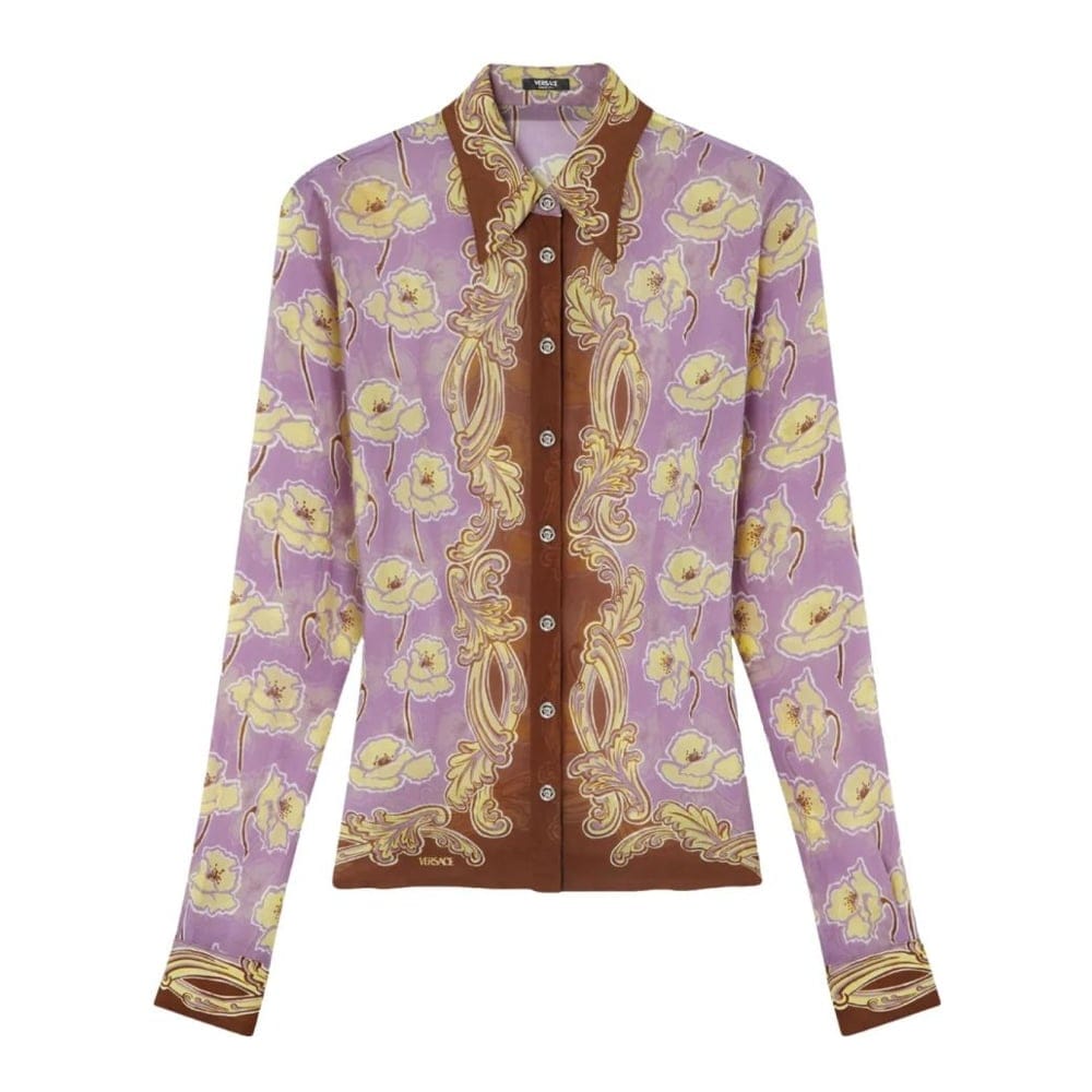Versace - Chemise 'Poppies Foulard' pour Femmes