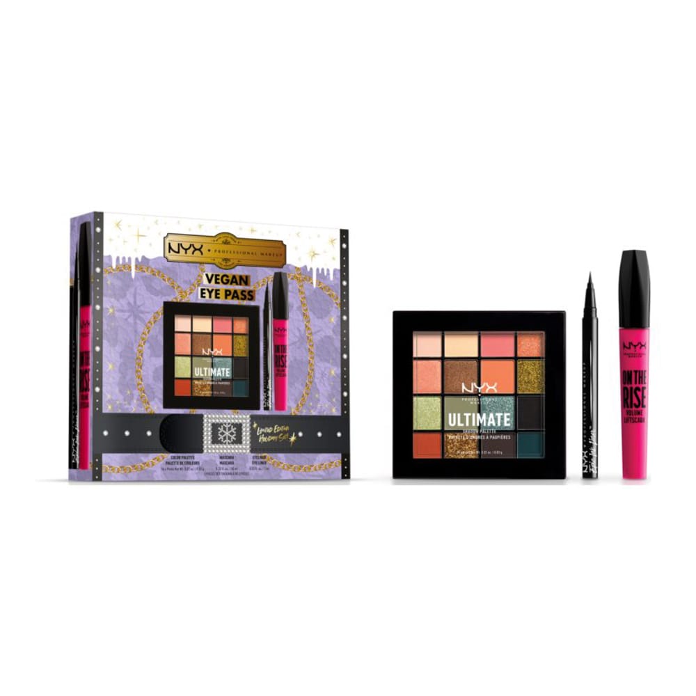 Nyx Professional Make Up - Set de maquillage 'Vegan Eye Pass Limited Edition' - 3 Pièces