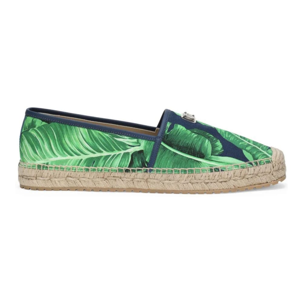 Dolce&gabbana - Espadrilles 'Leaf-Print' pour Hommes