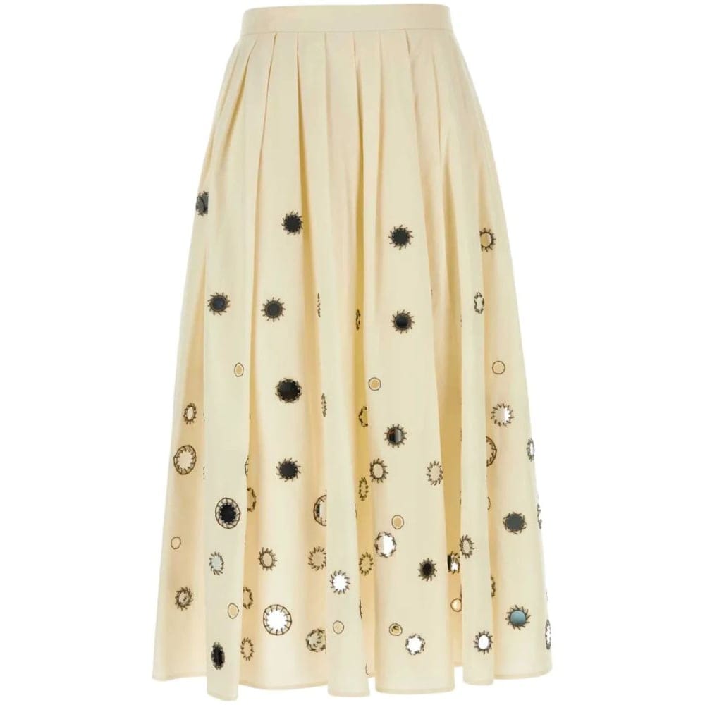 Prada - Jupe Midi 'Mirror-Embellished' pour Femmes