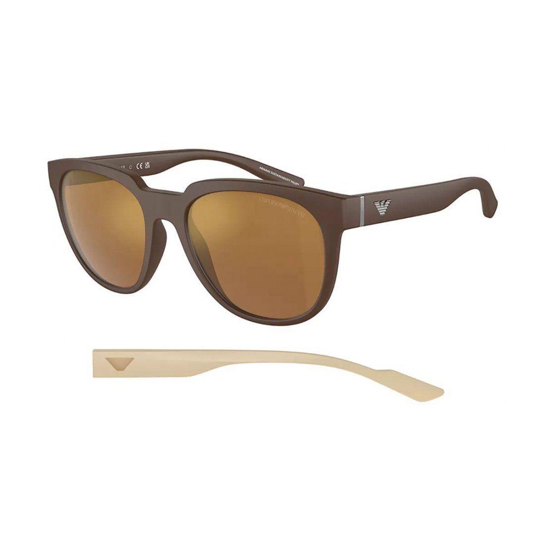 Emporio armani - Lunettes de soleil 'EA4205F-52606H' pour Hommes