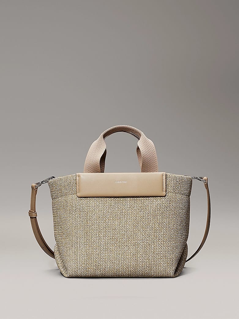 Calvin klein - CK RAFFIA SMALL TOTE CROSSBODY