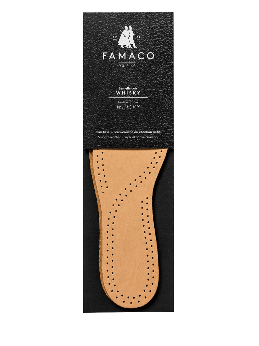 FAMACO - Semelles cuir Whisky
