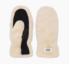 W's QUILTED FAUX FUR MITTEN