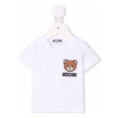 T-shirt 'Teddy Bear Embroidered-Patch' pour Bébés garçons