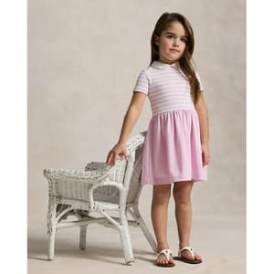 'Striped Ponte' Kleid für kleinkind & kleine Mädchen