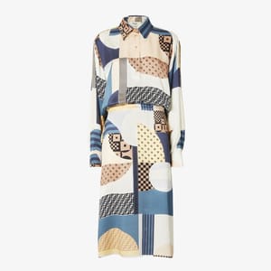 'Patchwork Print' Maxi Kleid für Damen