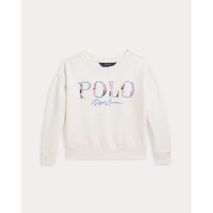 'Logo Loopback Fleece Boxy' Sweatshirt für kleinkind & kleine Mädchen
