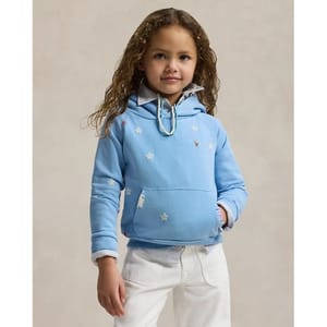 'Floral Terry' Kapuzenpullover für kleinkind & kleine Mädchen