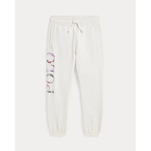 'Floral-Logo French Terry' Jogginghose für kleinkind & kleine Mädchen