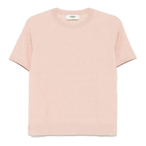 'FF-Jacquard' T-Shirt für Damen