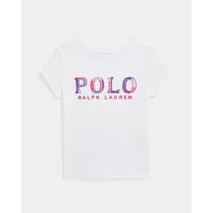 'Logo' T-Shirt für kleinkind & kleine Mädchen