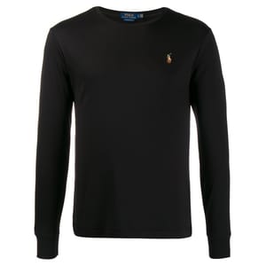 'Logo Embroidered' Langärmeliges T-Shirt für Herren
