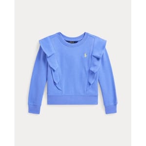 'Ruffled French Terry' Sweatshirt für kleinkind & kleine Mädchen