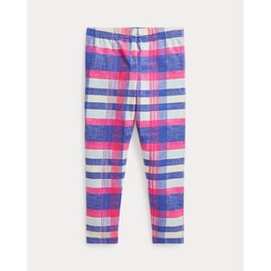 'Plaid Stretch' Leggings für kleinkind & kleine Mädchen